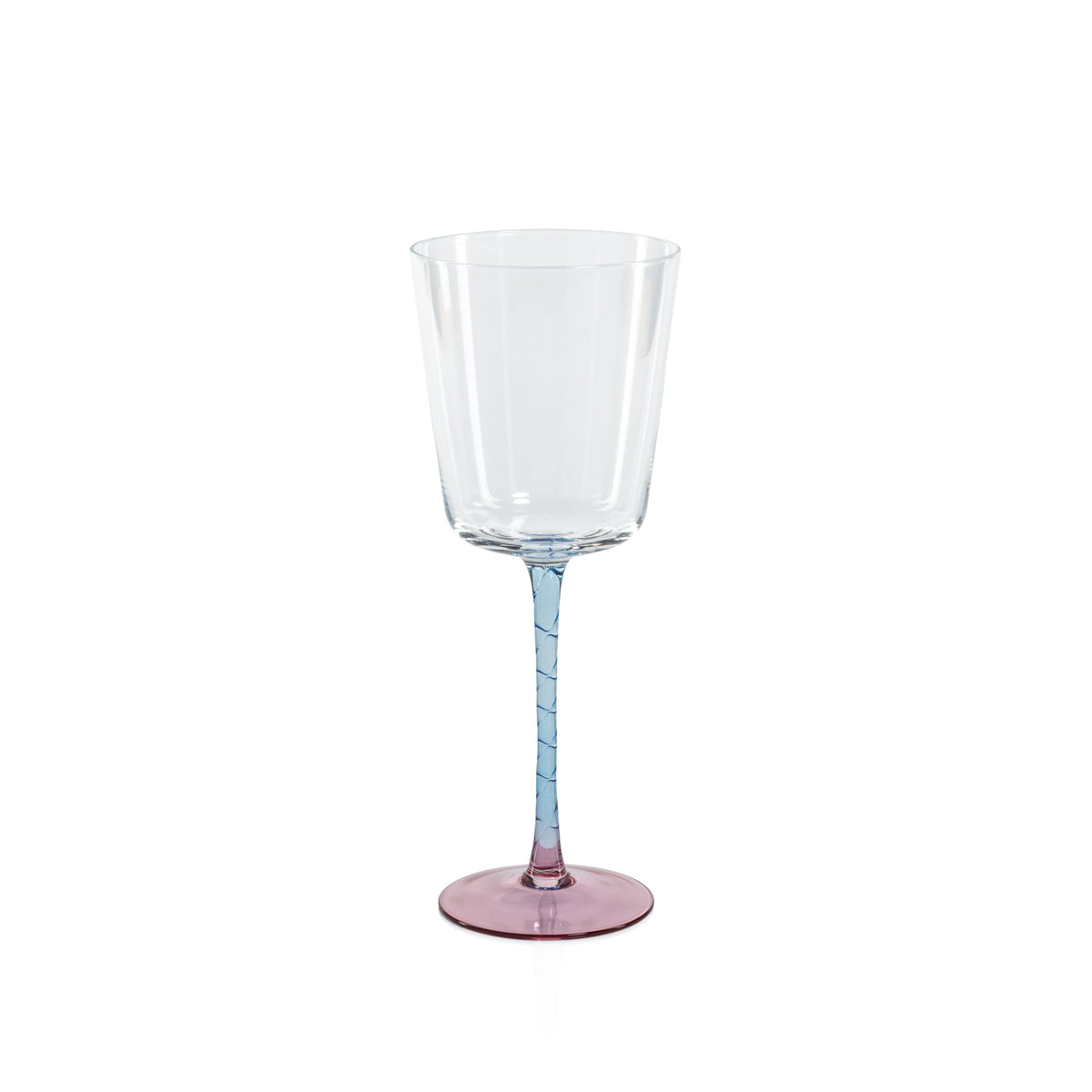 Sachi Pink & Blue Red Wine Glasses, Set 4 | Bone & Brass