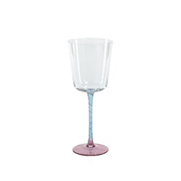 Sachi Pink & Blue Red Wine Glasses, Set 4 | Bone & Brass