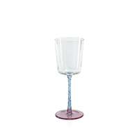 Sachi Pink & Blue White Wine Glasses, Set 6 | Bone & Brass