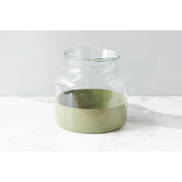 Sage Colorblock Flower Vase - Vase View | Bone & Brass