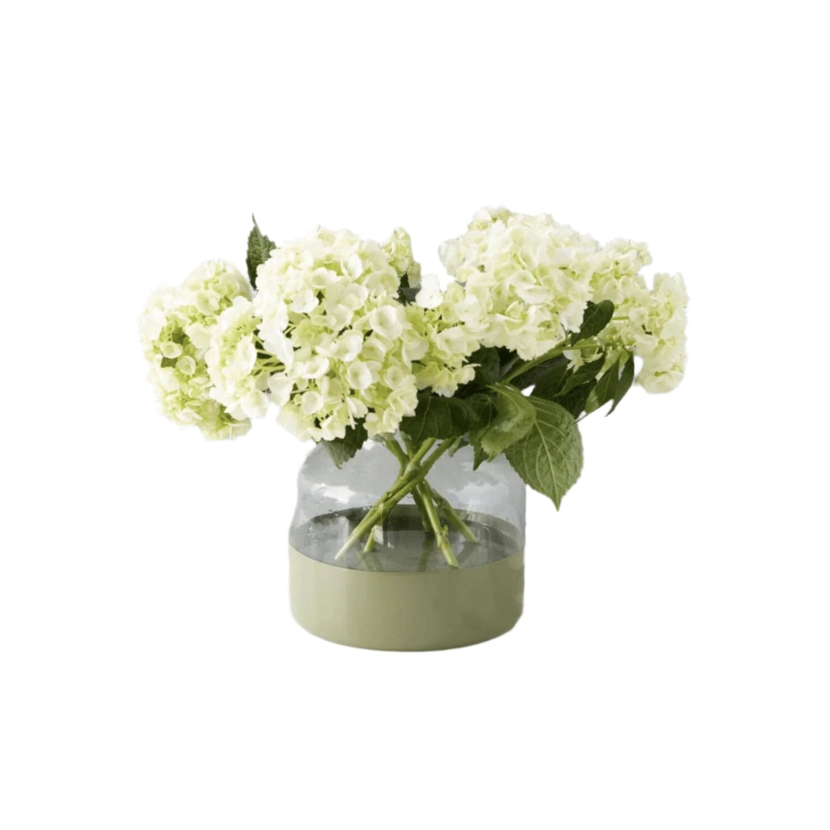 Sage Colorblock Flower Vase | Bone & Brass
