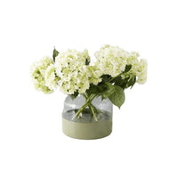 Sage Colorblock Flower Vase | Bone & Brass