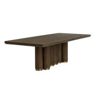 Salix Chocolate Oak Rectangle Dining Table - Table View | Bone & Brass