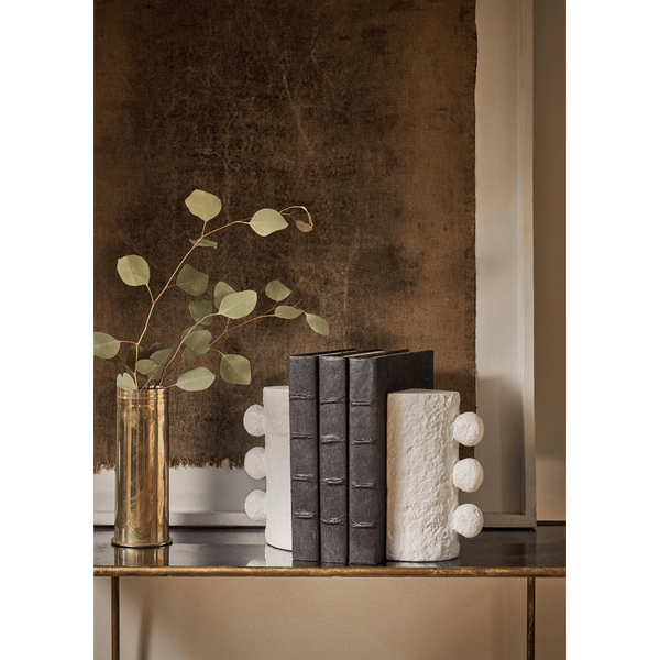 Chandra Bookend Set Blackened Zinc