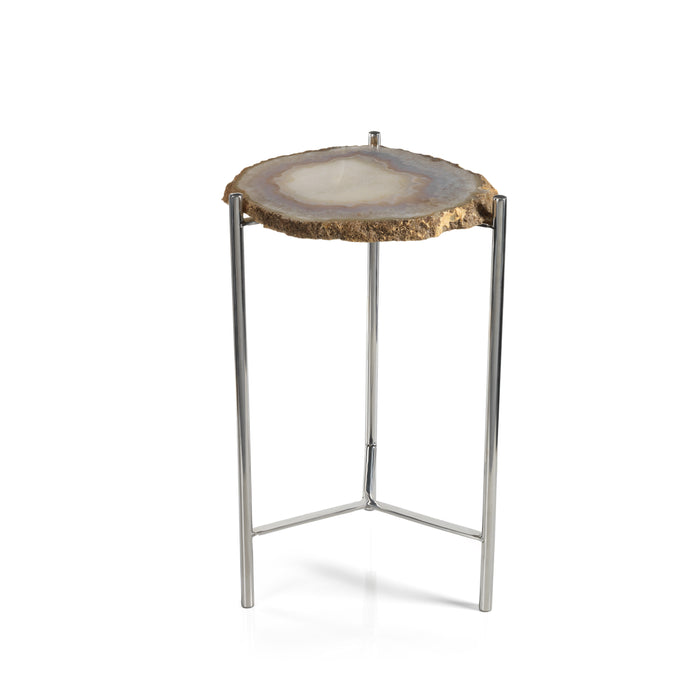 Savona Agate Accent Table | Bone & Brass