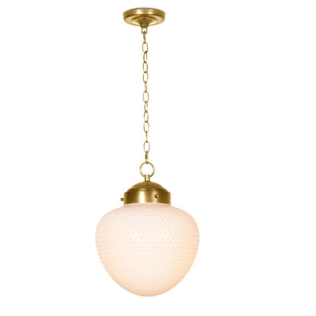 Cole Glass & Natural Brass Pendant