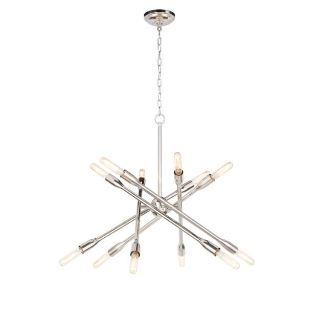 Cobra Small Polished Nickel Chandelier