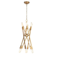 Cobra Small Natural Brass Chandelier