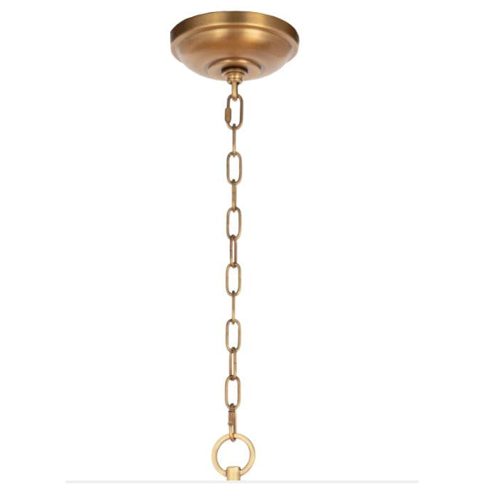 Cobra Small Natural Brass Chandelier