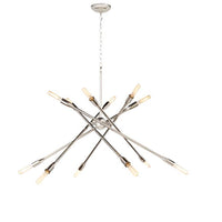 Cobra Large Polished Nickel Chandelier