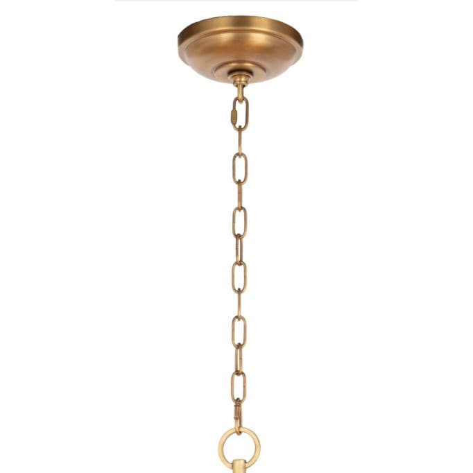 Cobra Large Natural Brass Chandelier