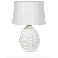 Caspian Small White Ceramic Table Lamp