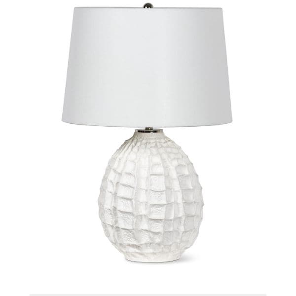 Caspian Small White Ceramic Table Lamp