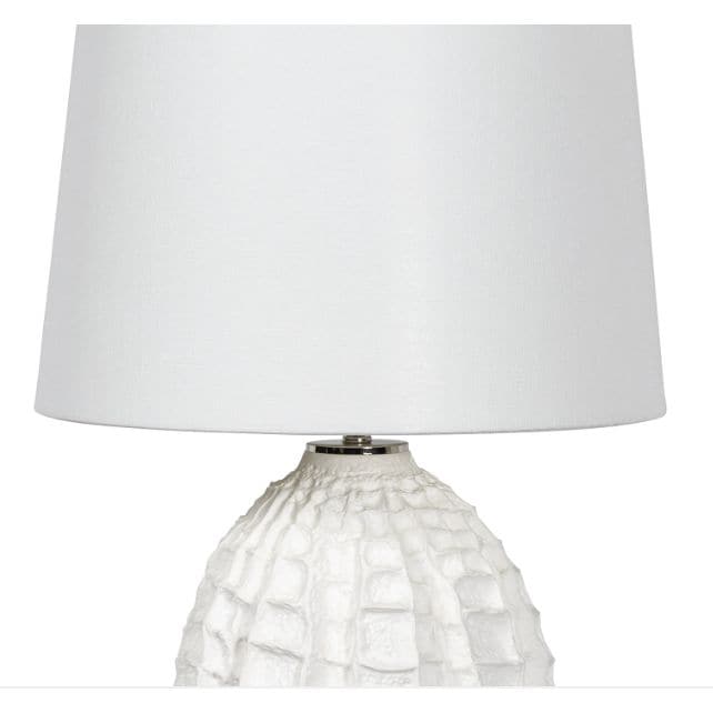 Caspian Small White Ceramic Table Lamp