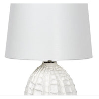 Caspian Small White Ceramic Table Lamp