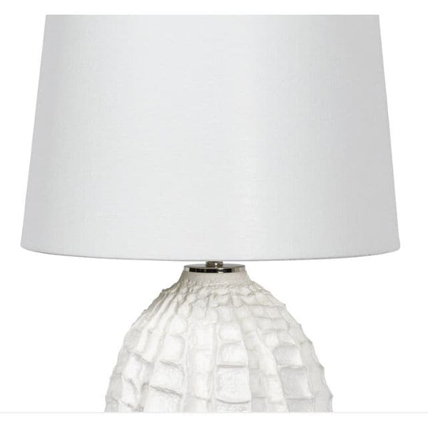 Caspian Small White Ceramic Table Lamp