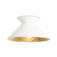 Viggo Flush Mount White and Gold