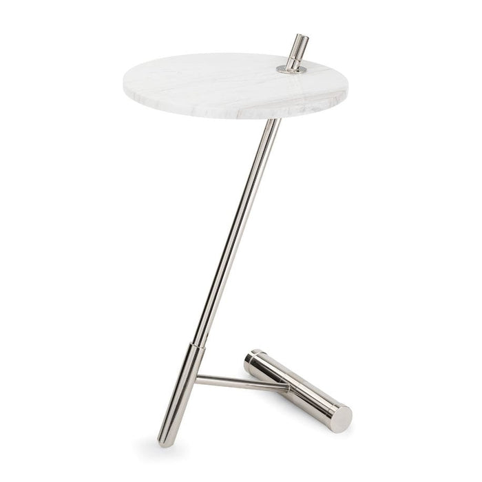 Spyder Accent Table Polished Nickel