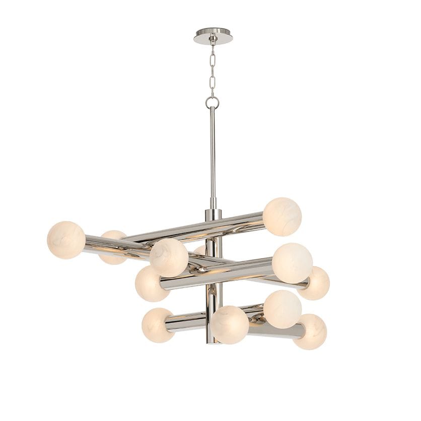 Dion Chandelier Polished Nickel