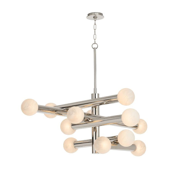 Dion Chandelier Polished Nickel