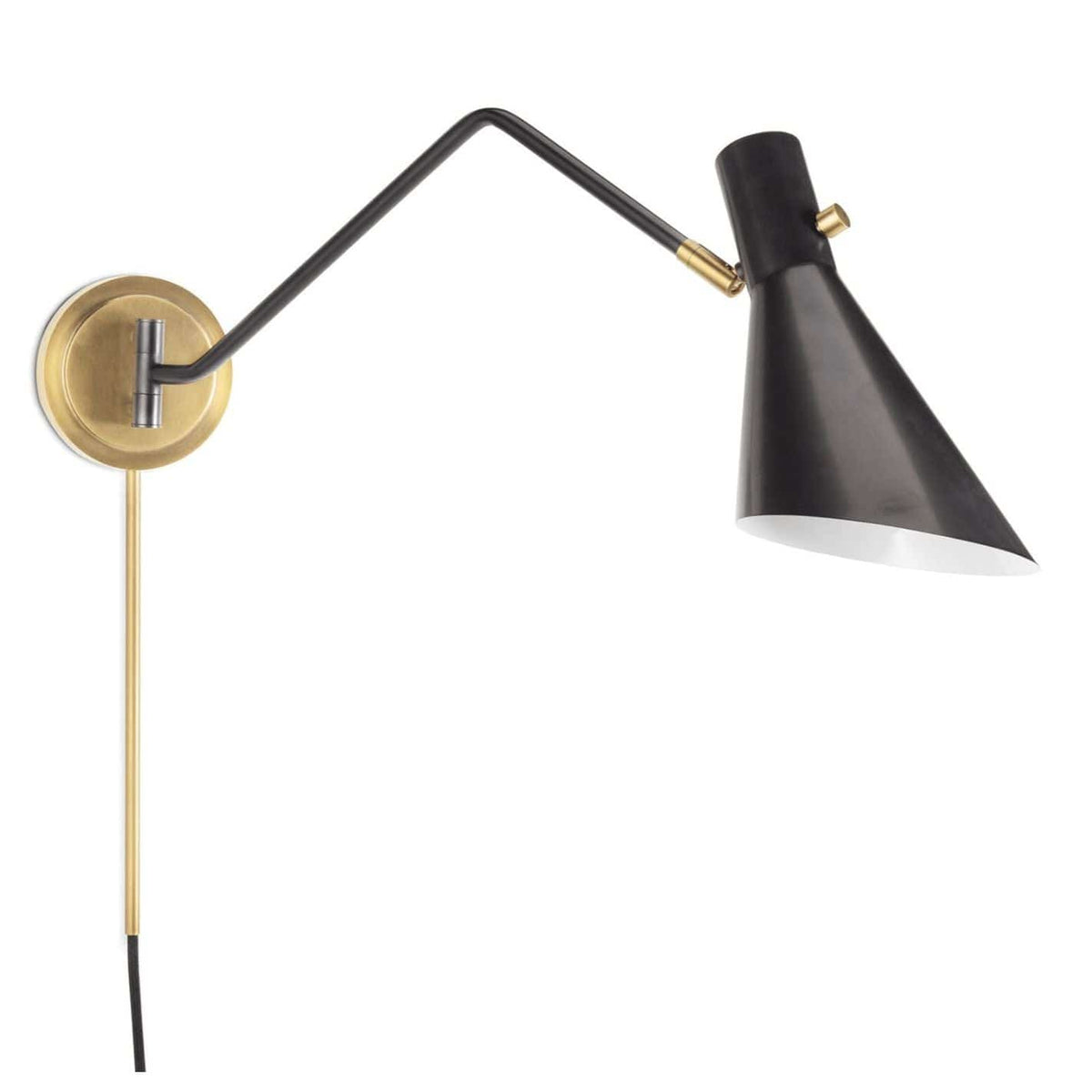 Spyder Brass Single Arm Sconce