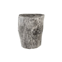 Gray Stump Wood Stool