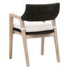 Lucille Black Rattan Dining Arm Chair