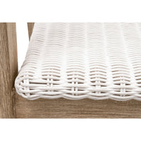 Lucille White Rattan Counter Stool