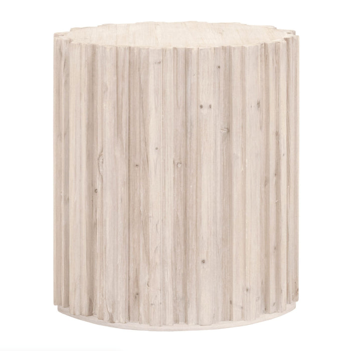 Rachel Pine White Wash End Table