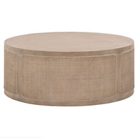 Callie Gray Cane Coffee Table