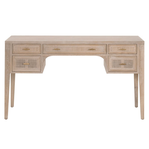 Callie Gray Cane Desk | Bone & Brass