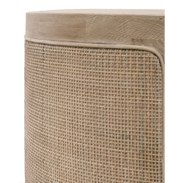 Callie Gray Cane End Table