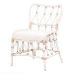 Cammy White Rattan Dining Chair, Set of 2