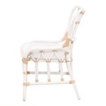 Cammy White Rattan Dining Chair, Set of 2
