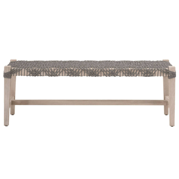 Cassie Gray Rope Outdoor Bench