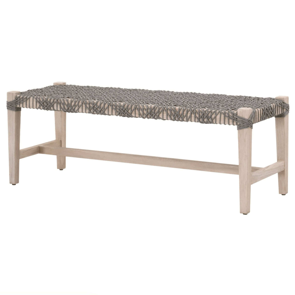 Cassie Gray Rope Outdoor Bench