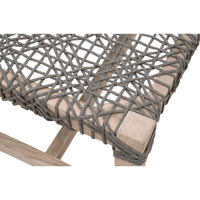 Cassie Gray Rope Outdoor Bench