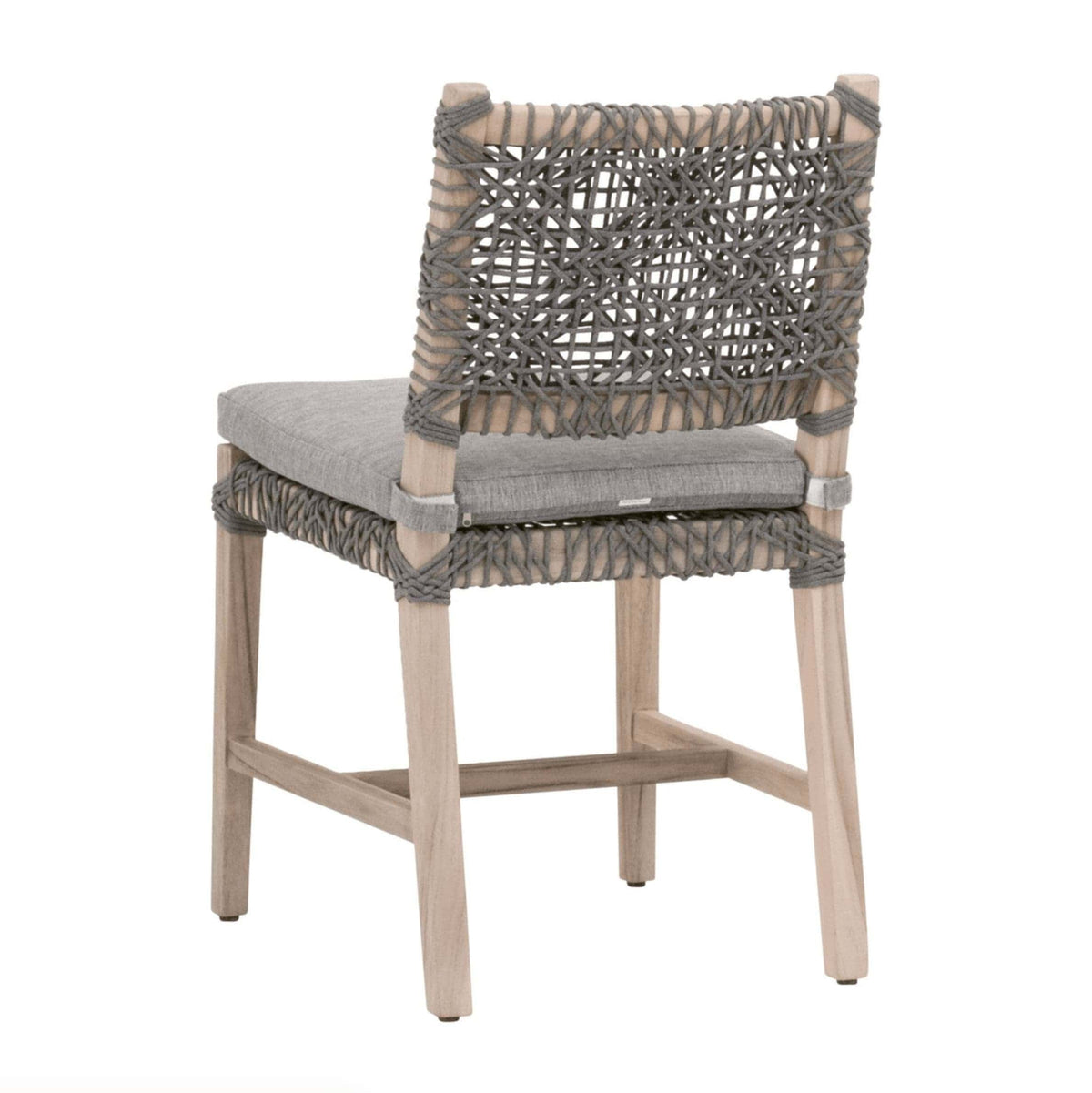 Cassie Gray Rope Outdoor Dining Chair, Set of 2