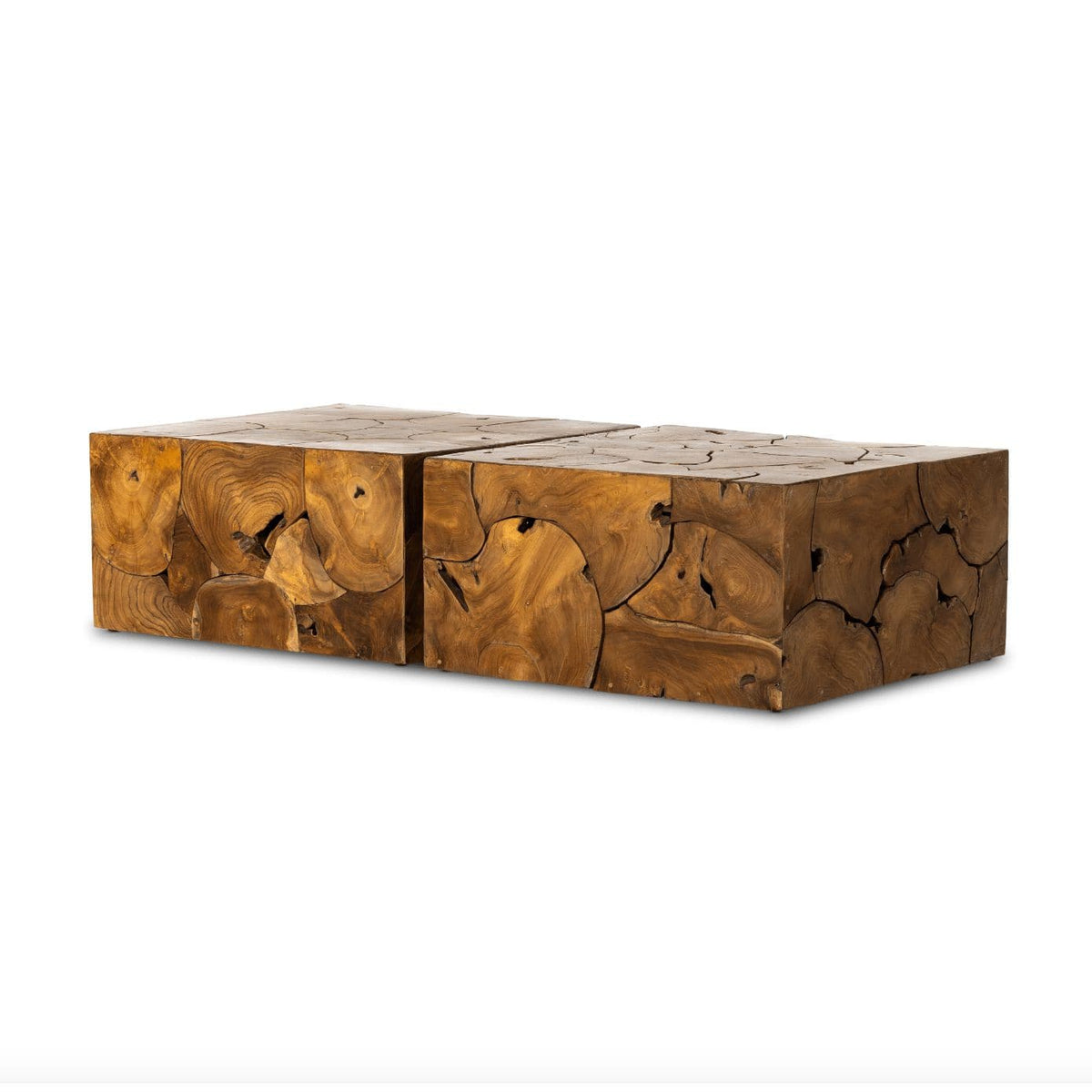 Thompson Teak Root Square Bunching Table