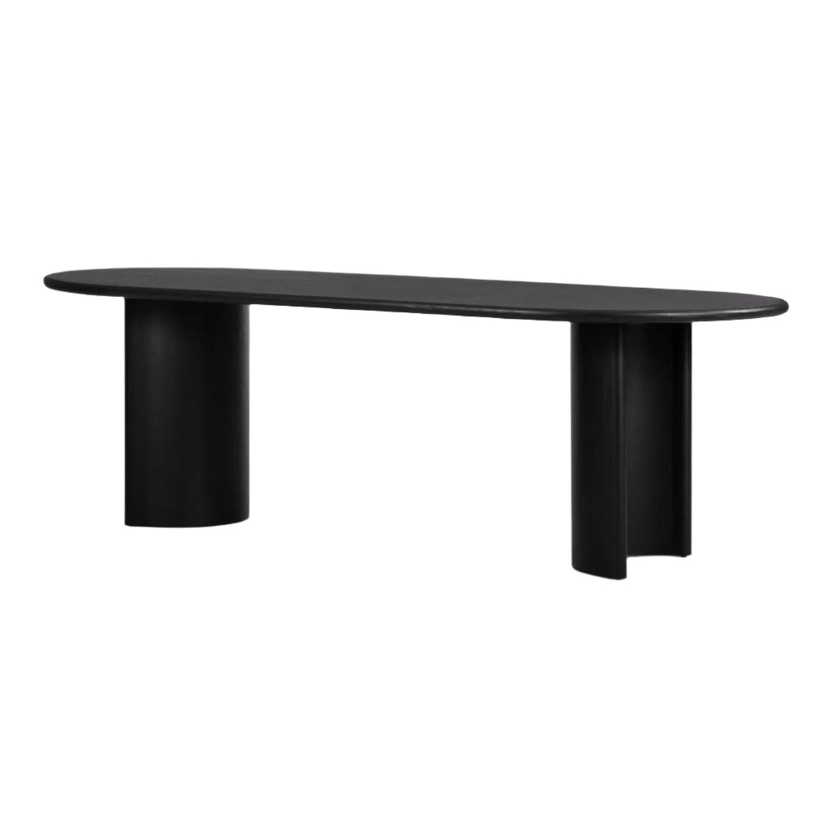 Paxon Black Crescent Leg Dining Table