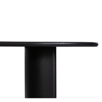 Paxon Black Crescent Leg Dining Table