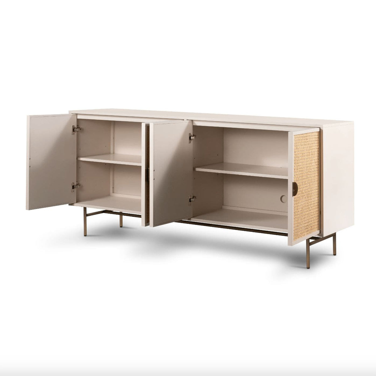 Leighton Ivory & Cane Sideboard