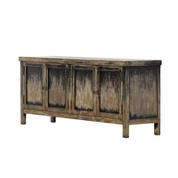 Howard Distressed Black & Copper Clad Media Console