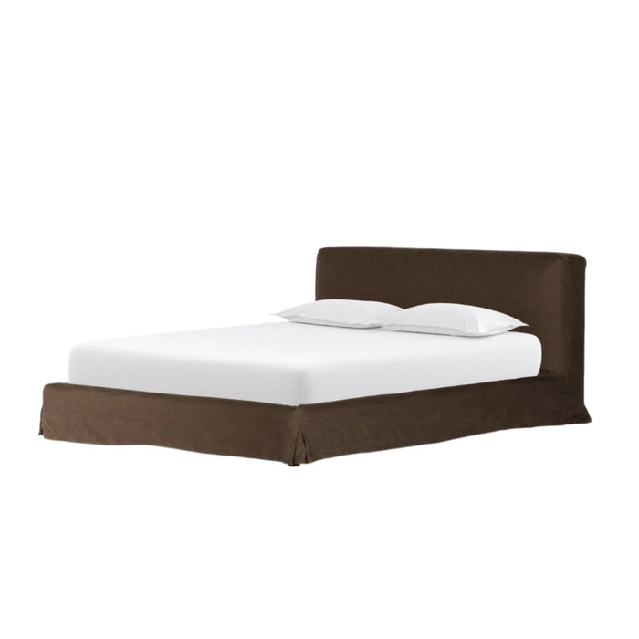 Arlow Brussels Coffee Queen Slipcover Bed