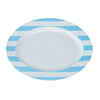 Awnings Sky Blue Oval Serving Platter
