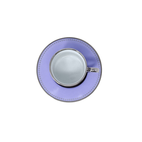 Carolina Violetta Espresso Cup & Saucer Set