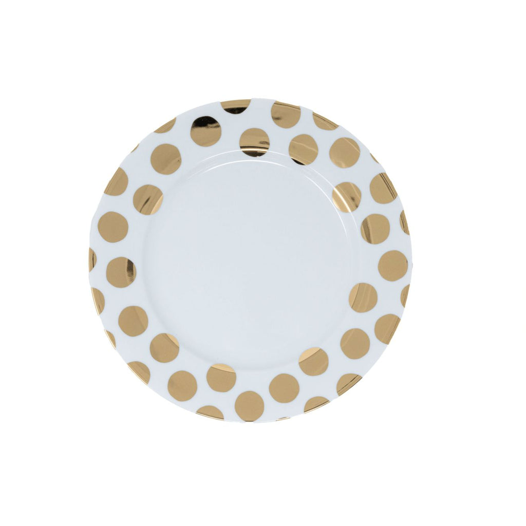 Dots Parisian Gold Dinner Plate