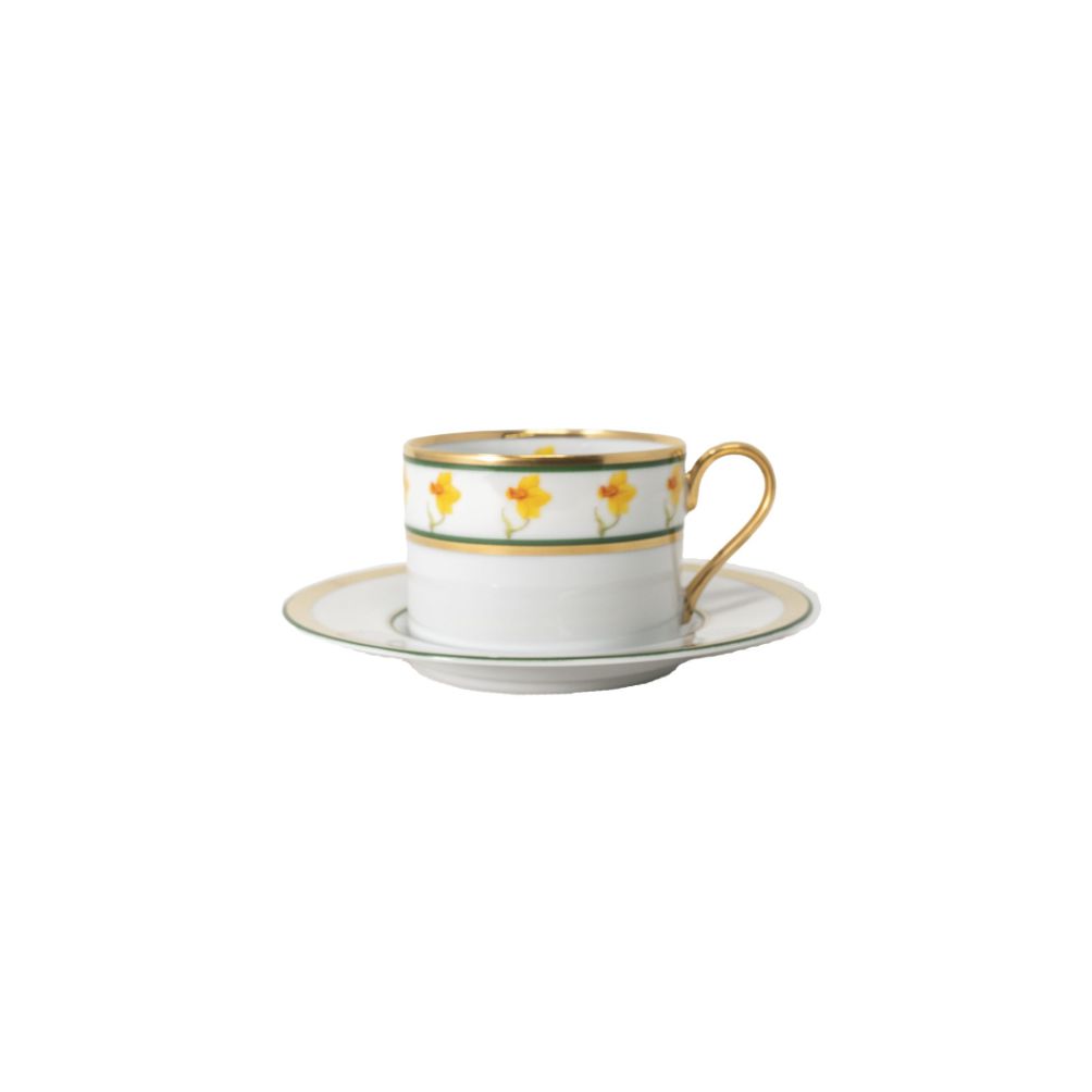 Maimie's Garden Daffodil Can Cup & Saucer Set