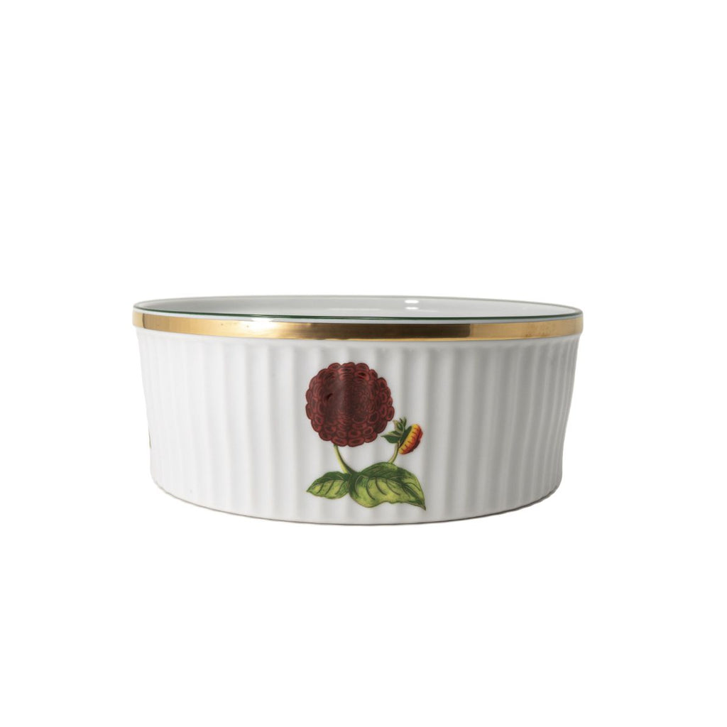 Maimie's Garden Large Souffle Baking Dish All Flowers