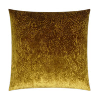 Grated Ochre Golden Throw Pillow